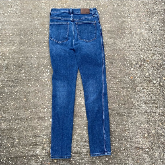 Madewell 10" High Rise Skinny Jeans Women's Size 25 Medium Wash - Picture 5 of 6